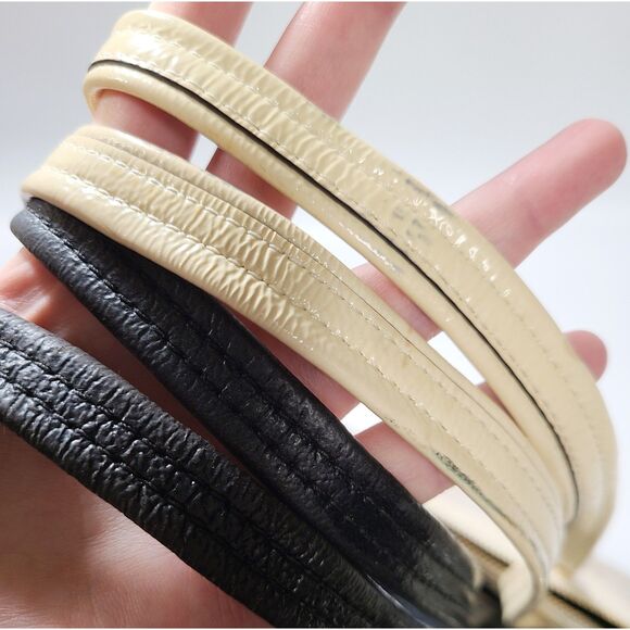 Set of 2 COACH Laura Signature L Logo Black Beige Canvas Shoulder Bag Tote - Picture 9 of 12